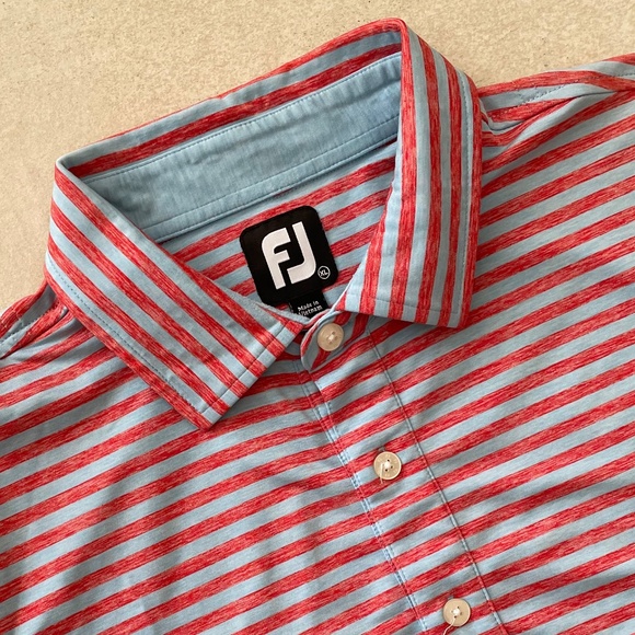 FootJoy Other - FootJoy Striped Self Collar Golf Shirt
